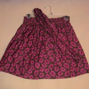 American Eagle S pink and brown skirt